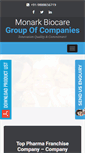 Mobile Screenshot of monarkbiocare.com