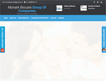 Tablet Screenshot of monarkbiocare.com